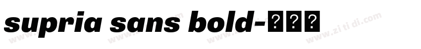 supria sans bold字体转换
